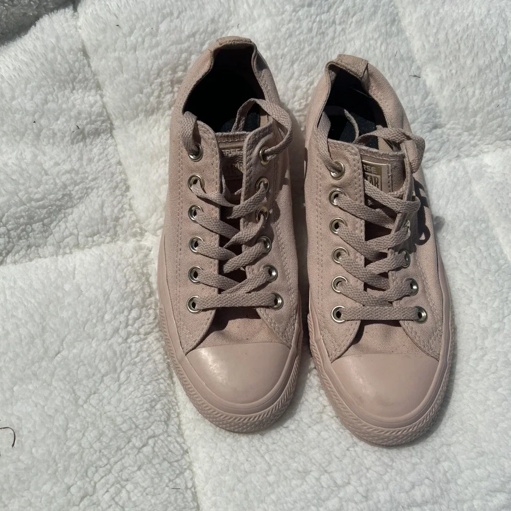 Converse All Star Canvas Low Top Pink Gold Women's‎ Size US 7.5